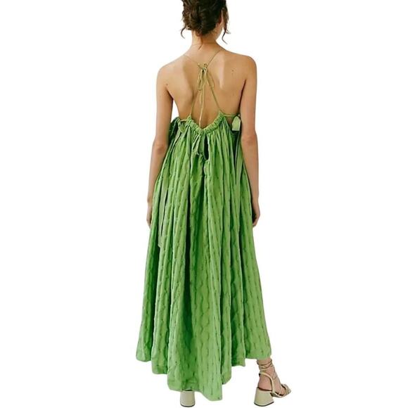 Free People Dresses & Skirts - Free People NEW Primmy Midi Dress Greengage Size Medium Green